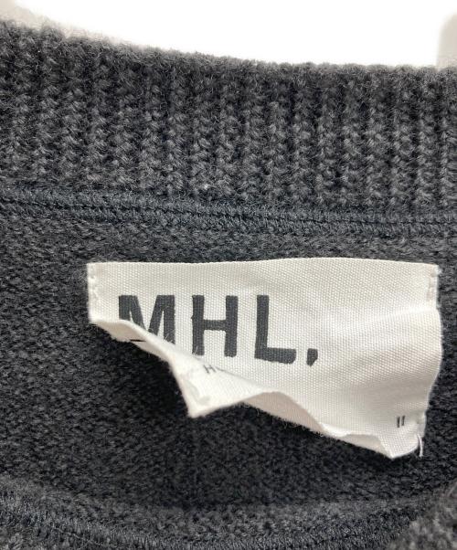 MHL（エムエイチエル）MHL (エムエイチエル) PURE WOOL ニットプルオーバー グレー サイズ:2の古着・服飾アイテム
