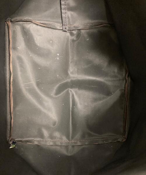 Herve Chapelier（エルベシャプリエ）Herve Chapelier (エルベシャプリエ) レザーハンドル舟型ショルダーL ブラウンの古着・服飾アイテム