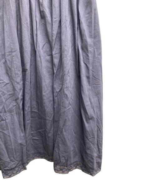 TSUHARU by samansa Mos2（ツハル バイ サマンサモスモス）TSUHARU by samansa Mos2 (ツハル バイ サマンサモスモス) 綿ドビーコード刺繍ワンピース ネイビー サイズ:Fの古着・服飾アイテム