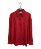 Max Mara WEEK END LINEマックスマーラ ウイークエンドライン）の古着「シルクシャツ」｜レッド