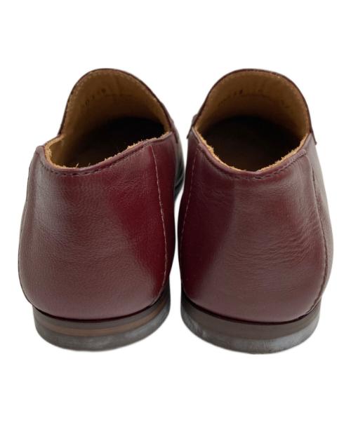Caminando（カミナンド）Caminando (カミナンド) レザービットスリッポンローファー レッド サイズ:6の古着・服飾アイテム