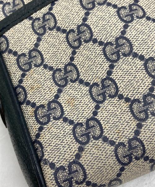 GUCCI（グッチ）GUCCI (グッチ) GGショルダーバッグ ベージュ×ネイビーの古着・服飾アイテム