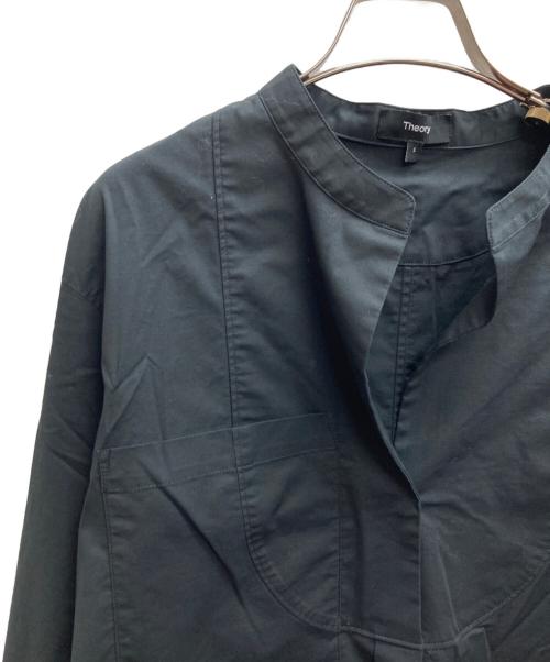 theory（セオリー）theory (セオリー) Modern Bib Long シャツ ブラック サイズ:Sの古着・服飾アイテム