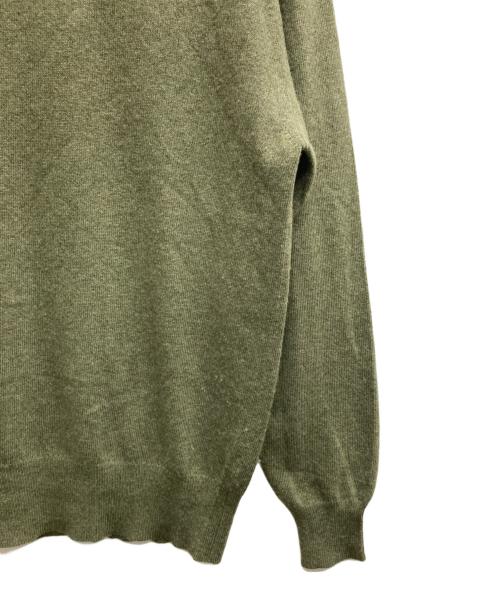 BALLANTYNE（バランタイン）BALLANTYNE (バランタイン) カシミヤモックネックニット オリーブ サイズ:38の古着・服飾アイテム