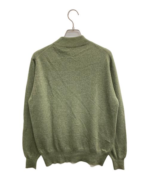 BALLANTYNE（バランタイン）BALLANTYNE (バランタイン) カシミヤモックネックニット オリーブ サイズ:38の古着・服飾アイテム