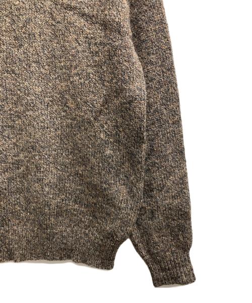 LAND'S END（ランズエンド）LAND'S END (ランズエンド) クルーネックニット ブラウン サイズ:Lの古着・服飾アイテム