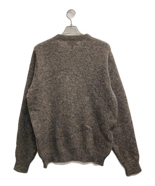 LAND'S END（ランズエンド）LAND'S END (ランズエンド) クルーネックニット ブラウン サイズ:Lの古着・服飾アイテム