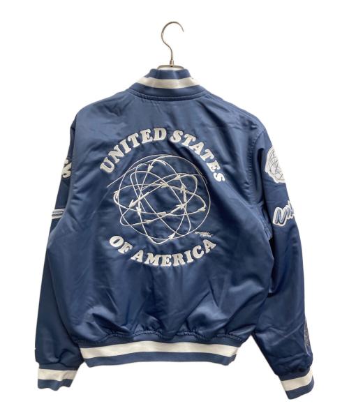 NIKE（ナイキ）NIKE (ナイキ) ブレイキン サテン ジャケット ブルー サイズ:Sの古着・服飾アイテム