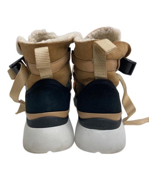 Chloe（クロエ）Chloe (クロエ) ハイカットスニーカー ベージュ サイズ:36の古着・服飾アイテム