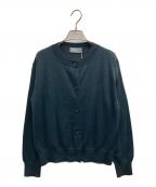 MARGARET HOWELLマーガレットハウエル）の古着「FINE WOOL カーディガン」｜グリーン