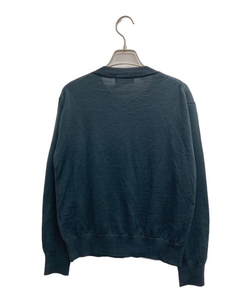 MARGARET HOWELL（マーガレットハウエル）MARGARET HOWELL (マーガレットハウエル) FINE WOOL カーディガン グリーン サイズ:２ 未使用品の古着・服飾アイテム