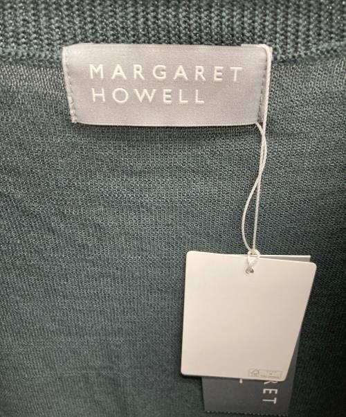 MARGARET HOWELL（マーガレットハウエル）MARGARET HOWELL (マーガレットハウエル) FINE WOOL カーディガン グリーン サイズ:２ 未使用品の古着・服飾アイテム