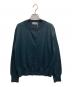 MARGARET HOWELL（マーガレットハウエル）の古着「FINE WOOL カーディガン」｜グリーン
