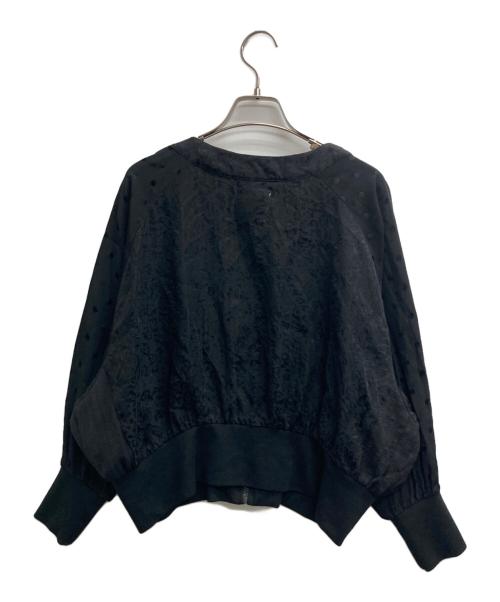 ear PAPILLONNER（イアパピヨネ）ear PAPILLONNER (イアパピヨネ) スカーフブルゾン ブラック サイズ:Fの古着・服飾アイテム