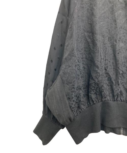 ear PAPILLONNER（イアパピヨネ）ear PAPILLONNER (イアパピヨネ) スカーフブルゾン ブラック サイズ:Fの古着・服飾アイテム