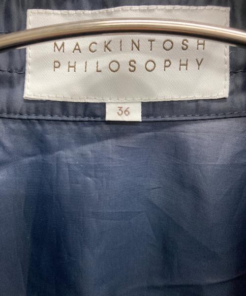 MACKINTOSH PHILOSOPHY（マッキントッシュ フィロソフィー）MACKINTOSH PHILOSOPHY (マッキントッシュ フィロソフィー) ステンカラーコート ネイビー サイズ:36の古着・服飾アイテム