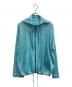 PLEATS PLEASE（プリーツプリーズ）の古着「カットワークジップパーカー」｜スカイブルー