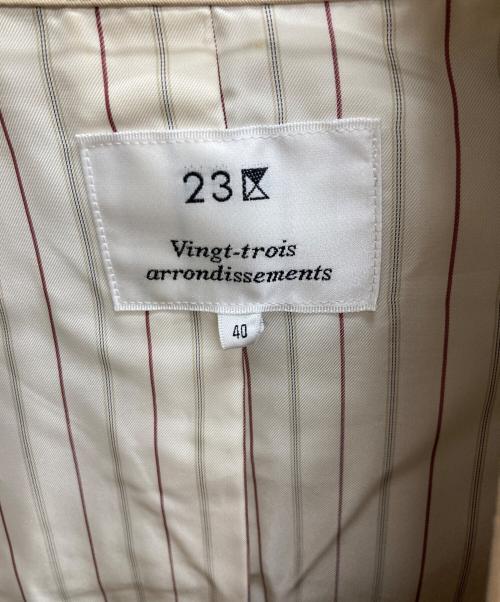 23区（ニジュウサンク）23区 (ニジュウサンク) トレンチコート ベージュ サイズ:40の古着・服飾アイテム