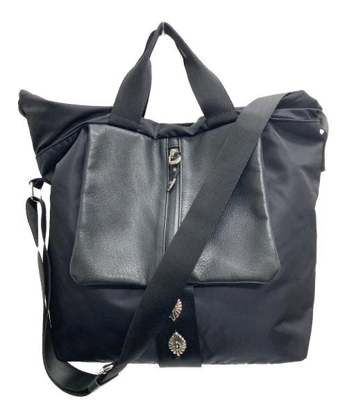 ear PAPILLONNER（イアパピヨネ）ear PAPILLONNER (イアパピヨネ) BURLAP OUTFITTER (バーラップアウトフィッター) メタルパーツショルダーバッグ ブラックの古着・服飾アイテム