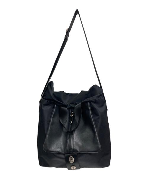 ear PAPILLONNER（イアパピヨネ）ear PAPILLONNER (イアパピヨネ) BURLAP OUTFITTER (バーラップアウトフィッター) メタルパーツショルダーバッグ ブラックの古着・服飾アイテム