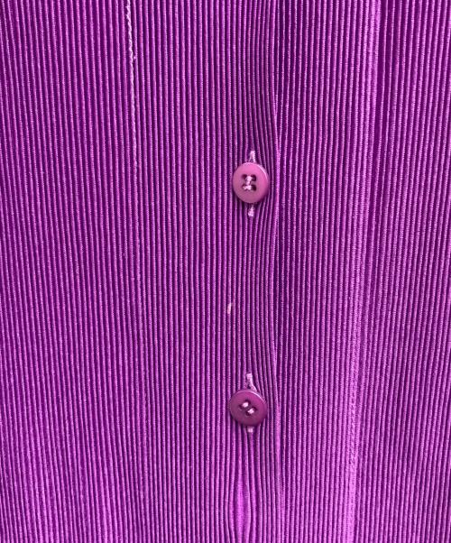 PLEATS PLEASE（プリーツプリーズ）PLEATS PLEASE (プリーツプリーズ) プリーツクルーネックカーディガン パープル サイズ:3の古着・服飾アイテム