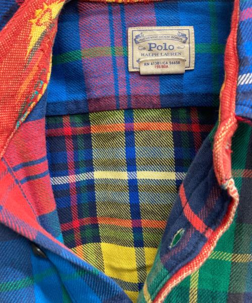 POLO RALPH LAUREN（ポロ・ラルフローレン）POLO RALPH LAUREN (ポロ・ラルフローレン) チェックシャツ レッド サイズ:XSの古着・服飾アイテム