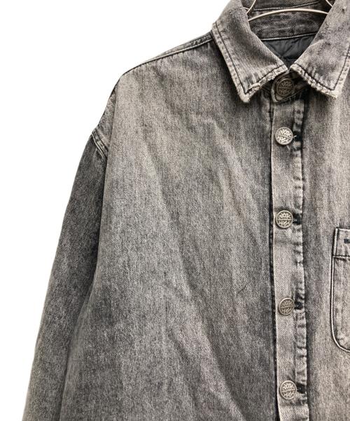 masonprince（メゾンプリンス）MASONPRINCE (メゾンプリンス) ダメージ加工デニムジャケット グレー サイズ:2の古着・服飾アイテム