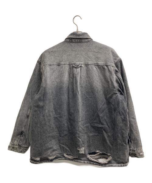 masonprince（メゾンプリンス）MASONPRINCE (メゾンプリンス) ダメージ加工デニムジャケット グレー サイズ:2の古着・服飾アイテム