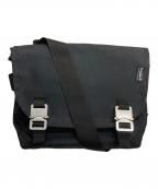 BAGJACKバッグジャック）の古着「コブラバックルメッセンジャーバッグ」｜ブラック