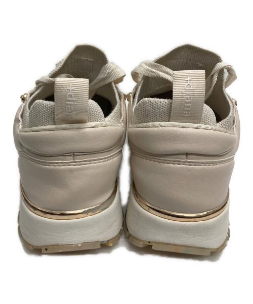 +DIANA（プラスダイアナ）+DIANA (プラスダイアナ) ニットコンビスニーカー アイボリー サイズ:24.0cmの古着・服飾アイテム