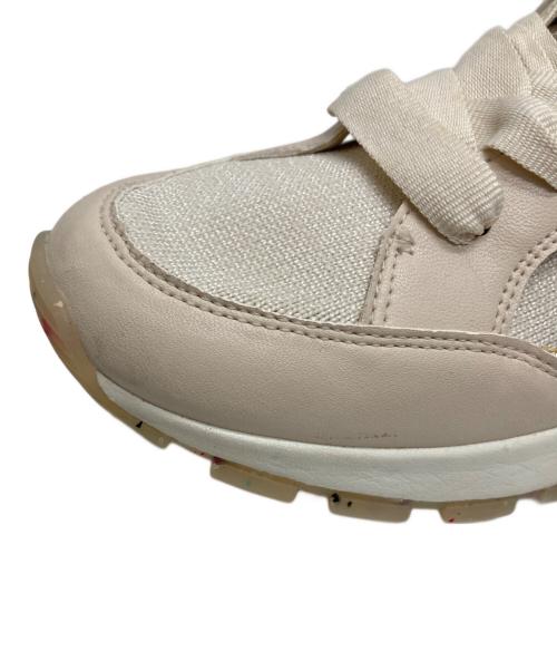 +DIANA（プラスダイアナ）+DIANA (プラスダイアナ) ニットコンビスニーカー アイボリー サイズ:24.0cmの古着・服飾アイテム