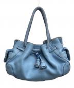 COLE HAANコールハーン）の古着「タッセルレザーバッグ」｜ブルー