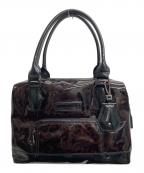 LONGCHAMPロンシャン）の古着「エナメルハンドバッグ」｜ブラック