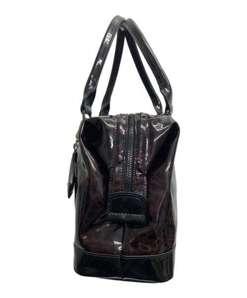 LONGCHAMP（ロンシャン）LONGCHAMP (ロンシャン) エナメルハンドバッグ ブラックの古着・服飾アイテム