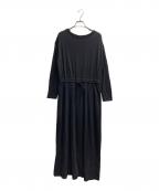 23区ニジュウサンク）の古着「カシミヤブレンドジャージーニットワンピース」｜ブラック