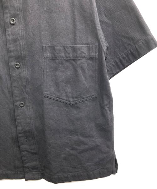 MHL（エムエイチエル）MHL (エムエイチエル) FADED COTTON ROUGH TWILLシャツ ブラック サイズ:Mの古着・服飾アイテム