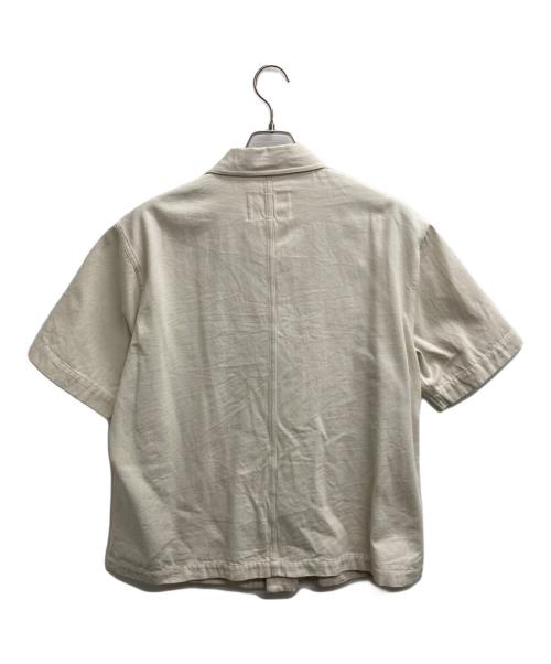 MHL（エムエイチエル）MHL (エムエイチエル) FADED COTTON ROUGH TWILLシャツ アイボリー サイズ:Mの古着・服飾アイテム