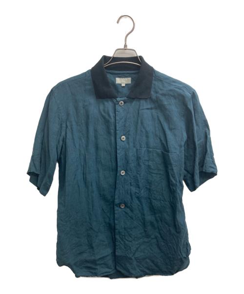 MARGARET HOWELL（マーガレットハウエル）MARGARET HOWELL (マーガレットハウエル) SHIRTING LINEN SHIRTS ネイビー サイズ:Mの古着・服飾アイテム