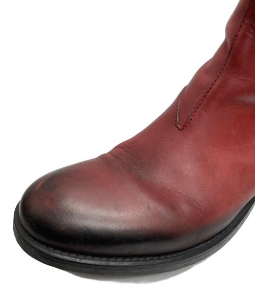 DIESEL（ディーゼル）DIESEL (ディーゼル) サイドジップブーツ レッド サイズ:40の古着・服飾アイテム