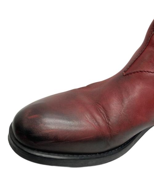 DIESEL（ディーゼル）DIESEL (ディーゼル) サイドジップブーツ レッド サイズ:40の古着・服飾アイテム