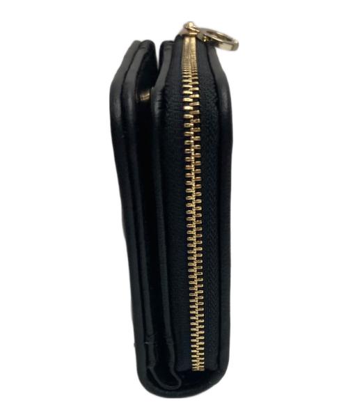 MARY QUANT（マリークヮント）MARY QUANT (マリークヮント) キルトフォームデイジー ウォレット ブラックの古着・服飾アイテム