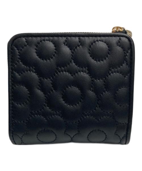 MARY QUANT（マリークヮント）MARY QUANT (マリークヮント) キルトフォームデイジー ウォレット ブラックの古着・服飾アイテム