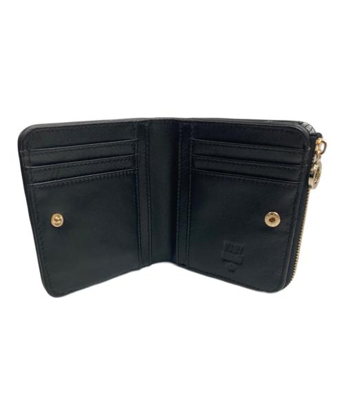 MARY QUANT（マリークヮント）MARY QUANT (マリークヮント) キルトフォームデイジー ウォレット ブラックの古着・服飾アイテム