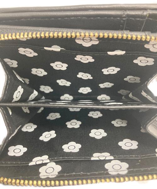 MARY QUANT（マリークヮント）MARY QUANT (マリークヮント) キルトフォームデイジー ウォレット ブラックの古着・服飾アイテム