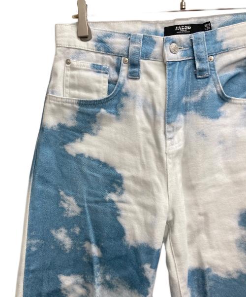 Jaded London（ジェイデッドロンドン）jaded london (ジェイデッドロンドン) 総柄デニムパンツ ブルー サイズ:28の古着・服飾アイテム