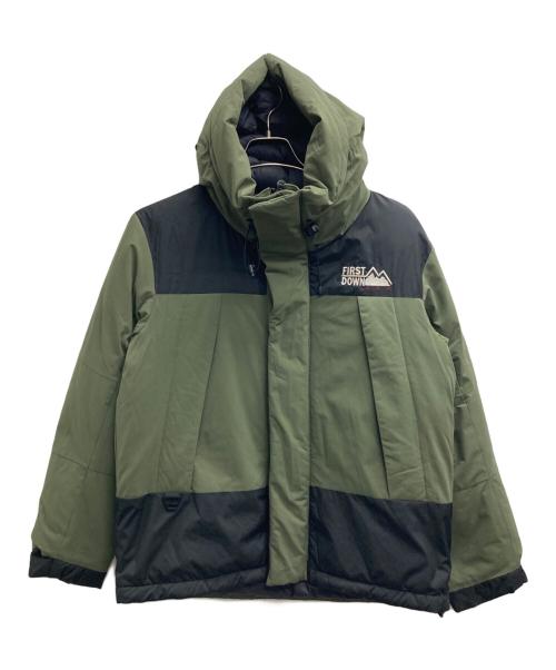 FIRST DOWN（ファーストダウン）FIRST DOWN (ファーストダウン) FREAK'S STORE (フリークストア) コラボダウンジャケット オリーブ サイズ:Mの古着・服飾アイテム
