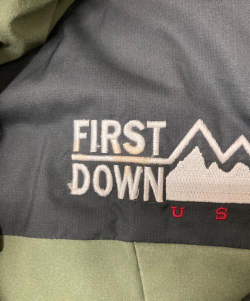 FIRST DOWN（ファーストダウン）FIRST DOWN (ファーストダウン) FREAK'S STORE (フリークストア) コラボダウンジャケット オリーブ サイズ:Mの古着・服飾アイテム