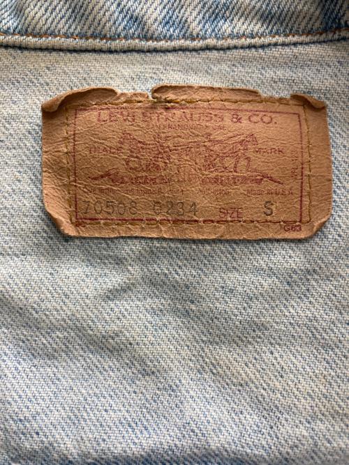 LEVI'S（リーバイス）LEVI'S (リーバイス) 80s70508デニムジャケット ブルー サイズ:Sの古着・服飾アイテム