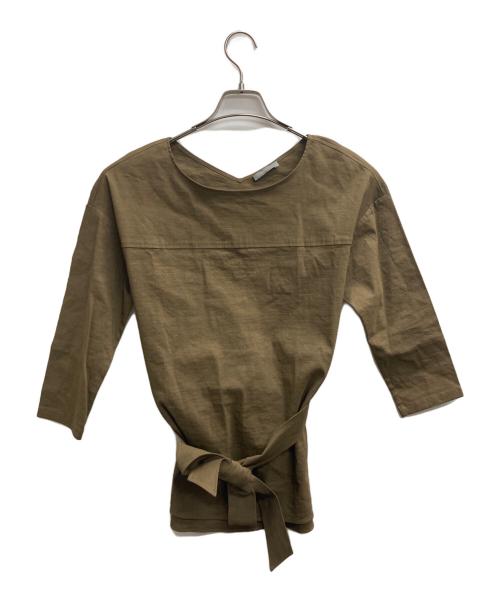 theory luxe（セオリーリュクス）theory luxe (セオリーリュクス) リネン混ブラウス カーキ サイズ:表記無しの古着・服飾アイテム