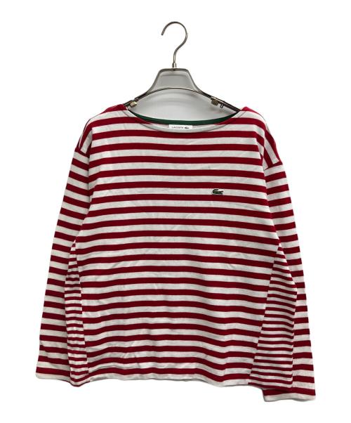 LACOSTE（ラコステ）LACOSTE (ラコステ) バスクシャツ レッド サイズ:40の古着・服飾アイテム